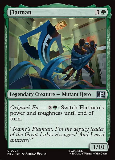 Flatman Magic: The Gathering card