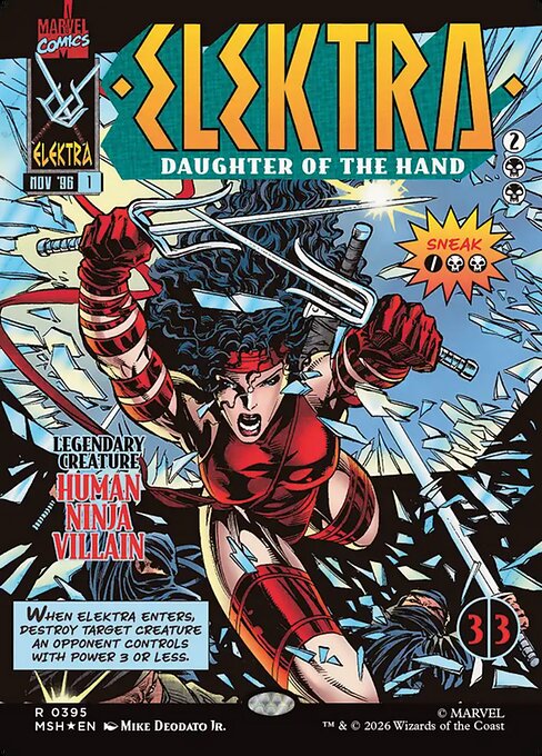 Elektra, Daughter of the Hand Magic: The Gathering card