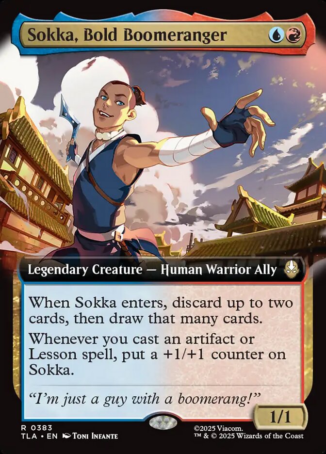 Sokka, Bold Boomeranger Magic: The Gathering card