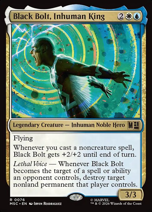 Black Bolt, Inhuman King Magic: The Gathering card