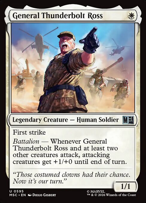 General Thunderbolt Ross Magic: The Gathering card