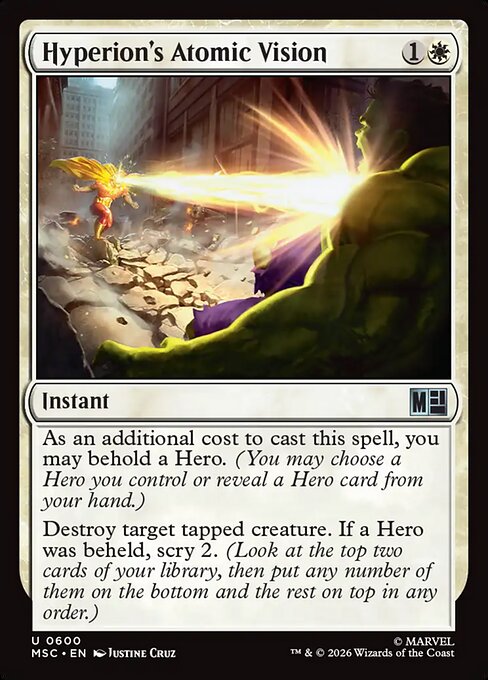 Hyperion's Atomic Vision Magic: The Gathering card