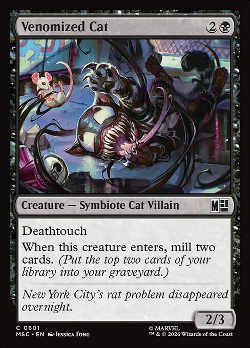 Venomized Cat Magic: The Gathering card