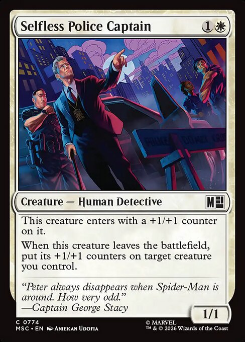 Selfless Police Captain Magic: The Gathering card