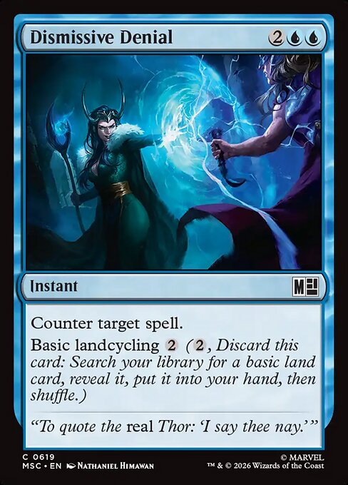 Dismissive Denial Magic: The Gathering card