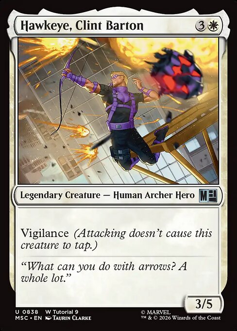 Hawkeye, Clint Barton Magic: The Gathering card