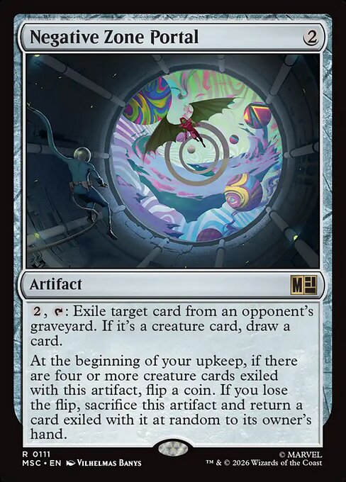 Negative Zone Portal Magic: The Gathering card