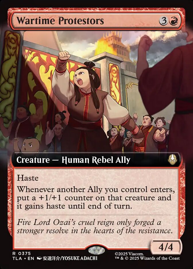 Wartime Protestors Magic: The Gathering card