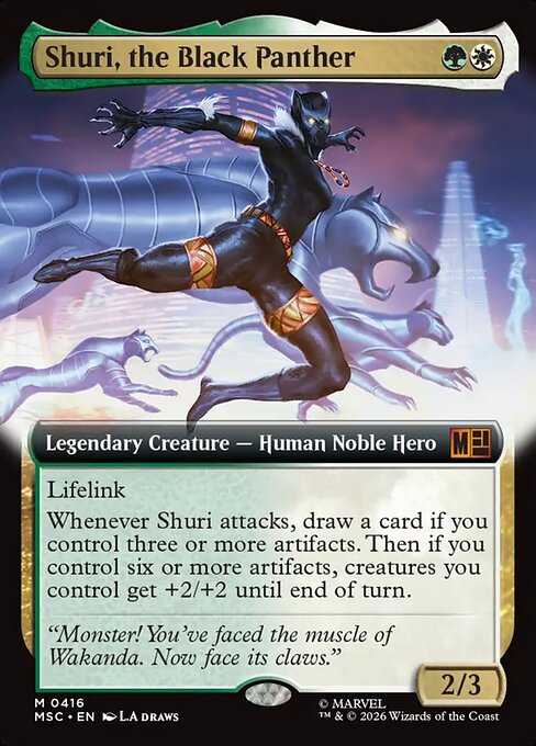 Shuri, the Black Panther Magic: The Gathering card