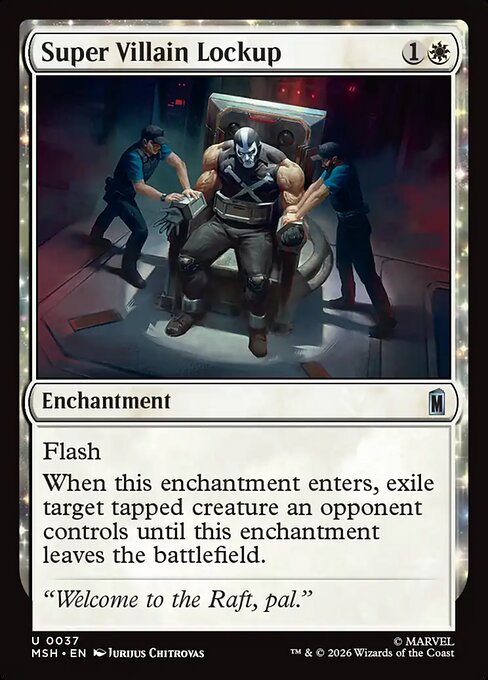 Super Villain Lockup Magic: The Gathering card