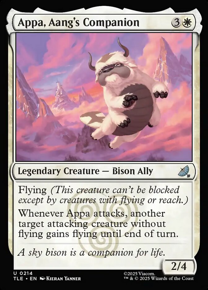 Appa, Aang's Companion card image