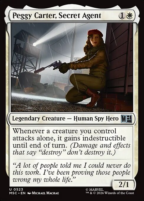 Peggy Carter, Secret Agent Magic: The Gathering card