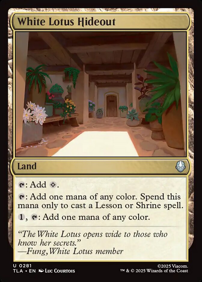 White Lotus Hideout Magic: The Gathering card