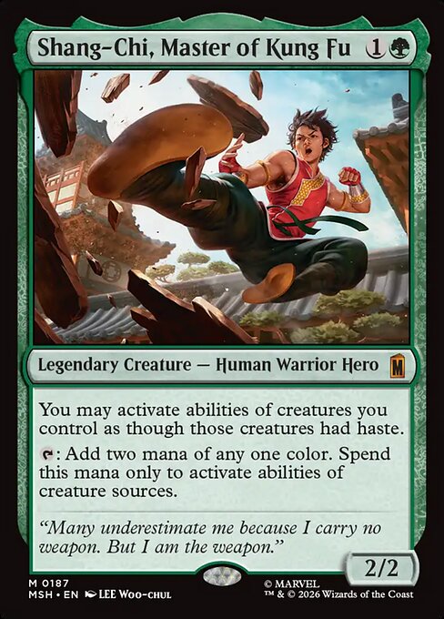 Shang-Chi, Master of Kung Fu Magic: The Gathering card