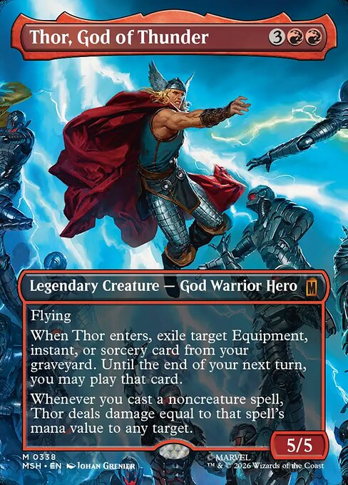 Thor, God of Thunder Magic: The Gathering card