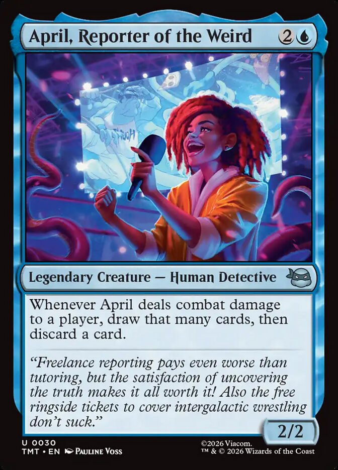 April, Reporter of the Weird card image