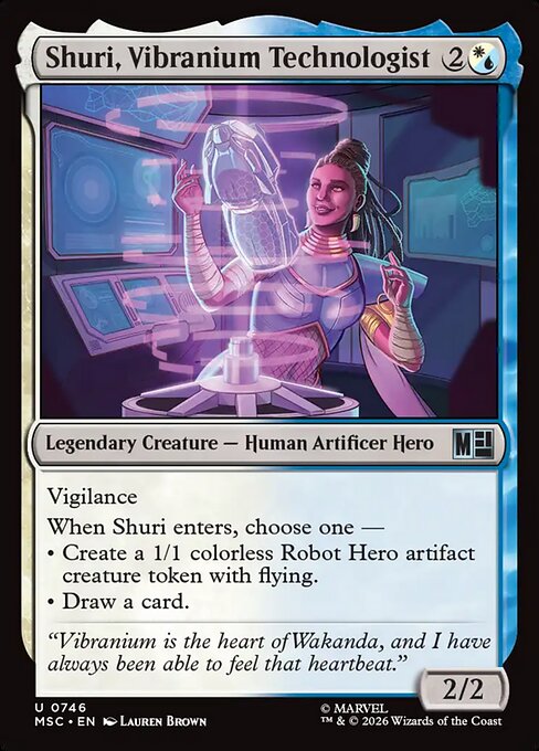 Shuri, Vibranium Technologist Magic: The Gathering card
