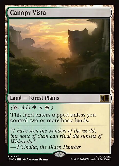 Canopy Vista Magic: The Gathering card