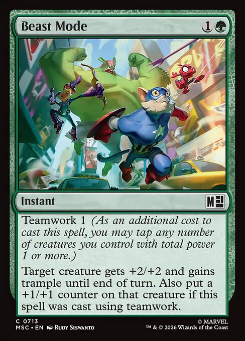Beast Mode Magic: The Gathering card