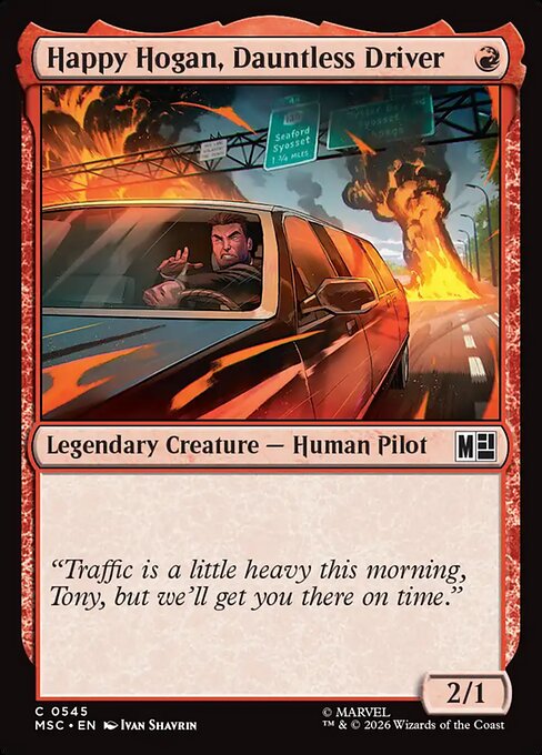 Happy Hogan, Dauntless Driver Magic: The Gathering card