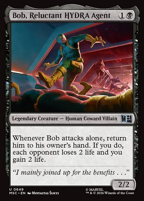 Bob, Reluctant HYDRA Agent Magic: The Gathering card