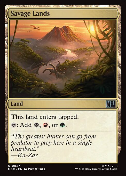 Savage Lands Magic: The Gathering card