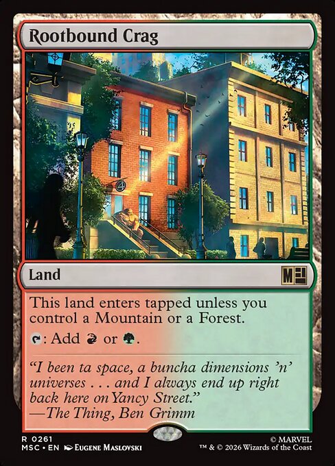Rootbound Crag Magic: The Gathering card