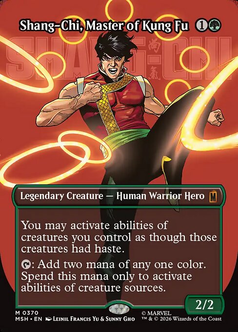 Shang-Chi, Master of Kung Fu Magic: The Gathering card