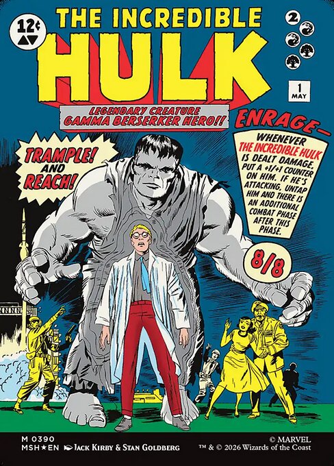 The Incredible Hulk Magic: The Gathering card
