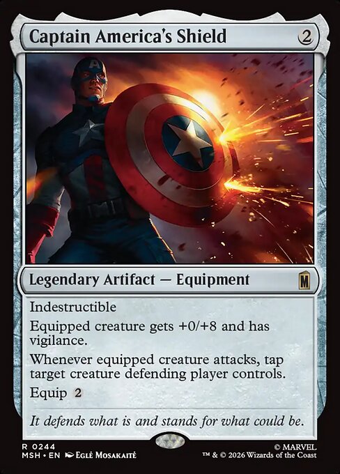 Captain America's Shield Magic: The Gathering card