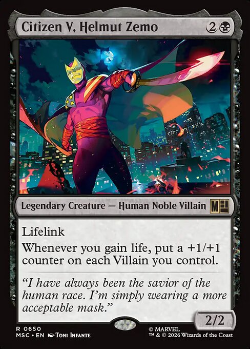 Citizen V, Helmut Zemo Magic: The Gathering card