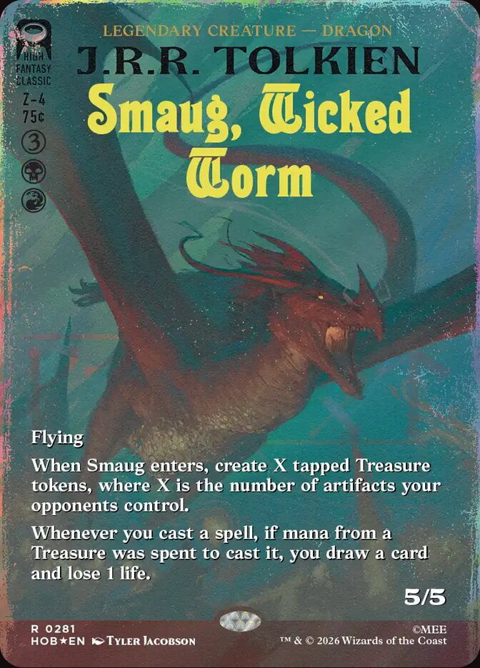 Smaug, Wicked Worm card image