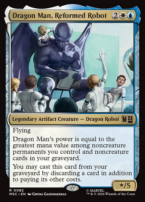 Dragon Man, Reformed Robot Magic: The Gathering card