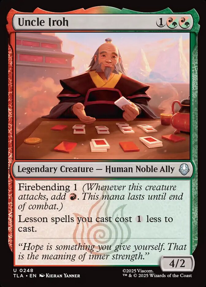 Uncle Iroh Magic: The Gathering card