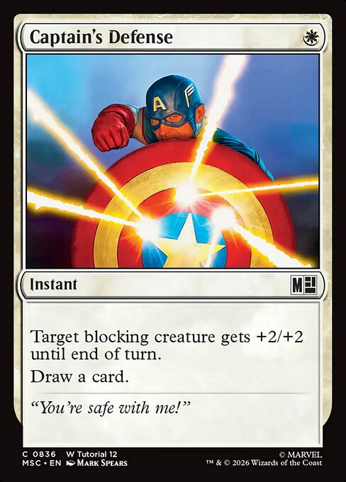 Captain's Defense Magic: The Gathering card