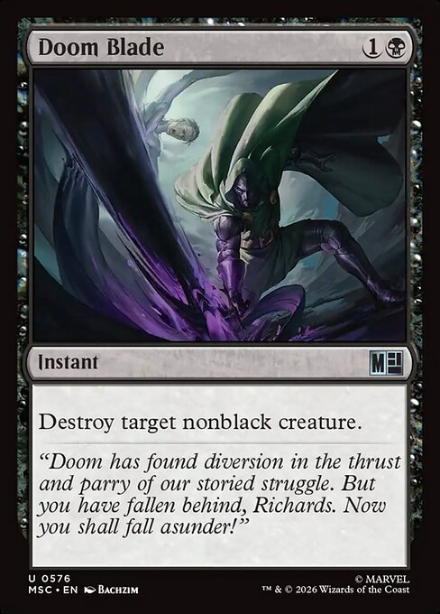 Doom Blade Magic: The Gathering card