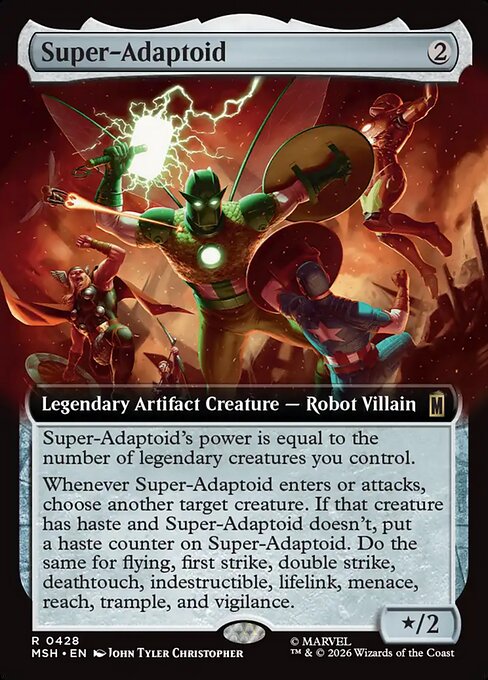 Super-Adaptoid Magic: The Gathering card