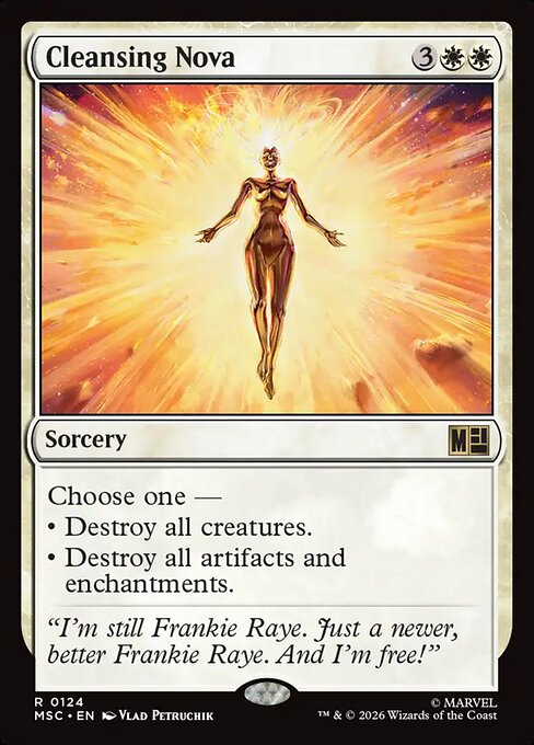 Cleansing Nova Magic: The Gathering card