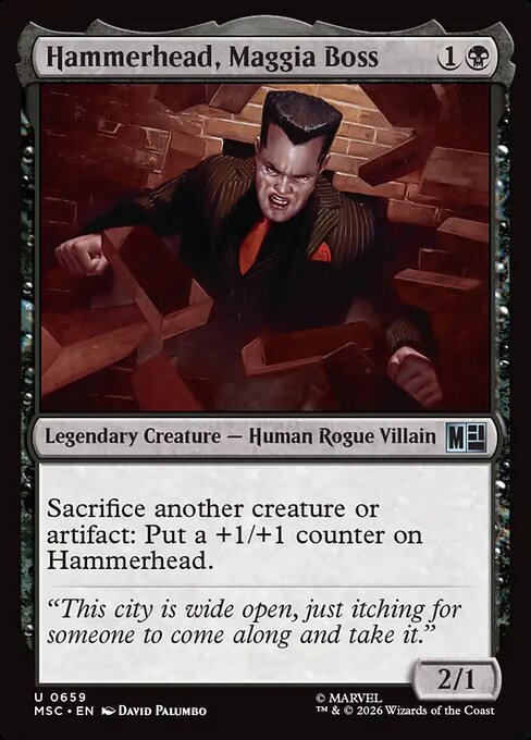 Hammerhead, Maggia Boss Magic: The Gathering card