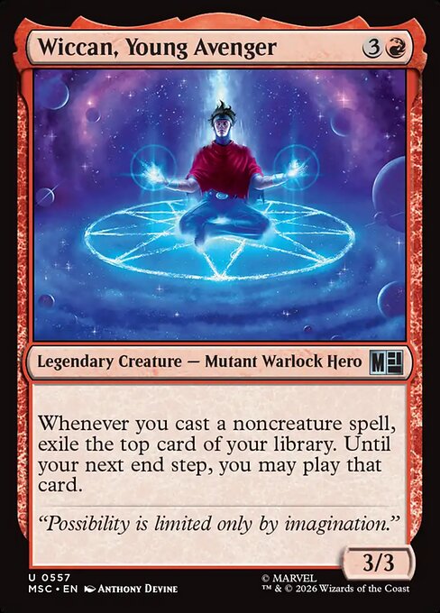 Wiccan, Young Avenger Magic: The Gathering card