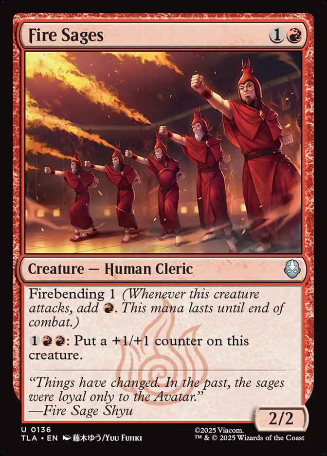 Fire Sages Magic: The Gathering card