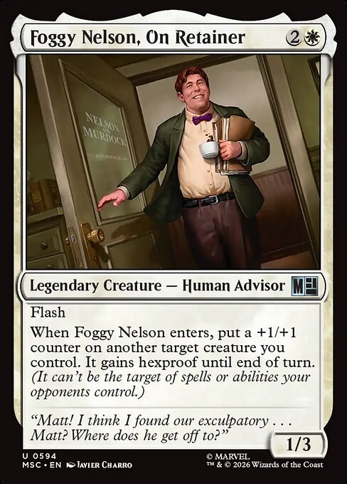 Foggy Nelson, On Retainer Magic: The Gathering card