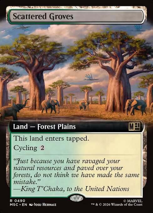 Scattered Groves Magic: The Gathering card