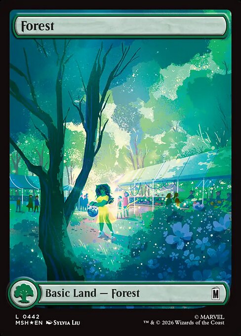 Forest Magic: The Gathering card