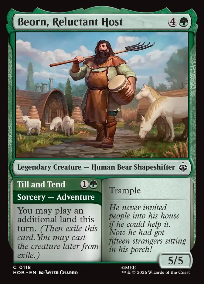 Beorn, Reluctant Host // Till and Tend card image