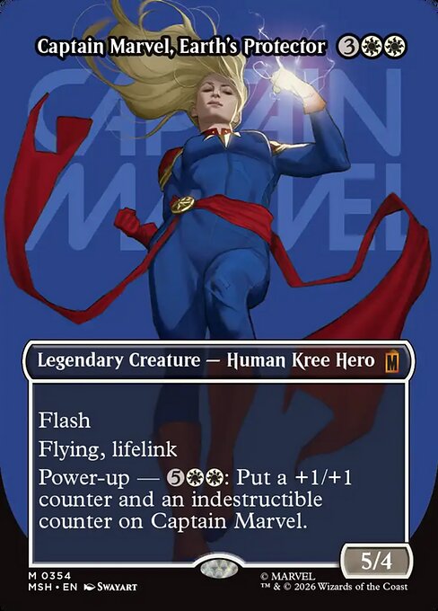 Captain Marvel, Earth's Protector Magic: The Gathering card