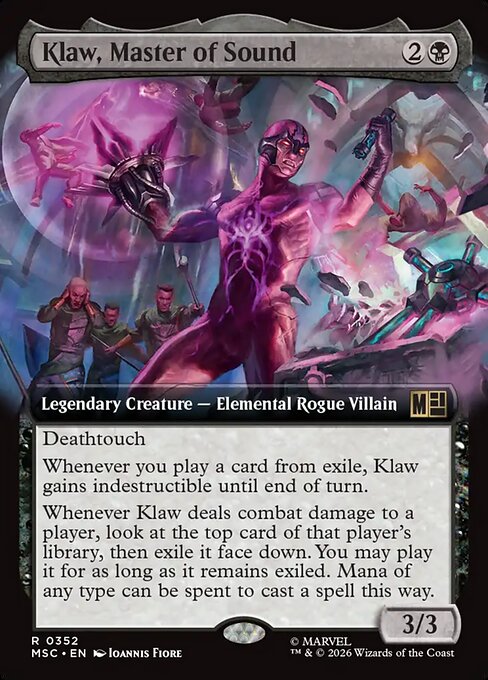 Klaw, Master of Sound Magic: The Gathering card