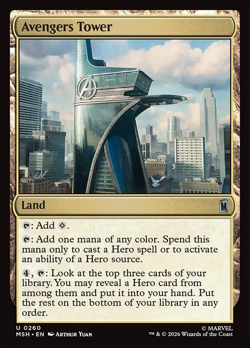 Avengers Tower Magic: The Gathering card