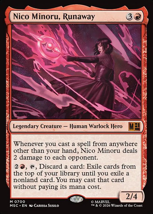 Nico Minoru, Runaway Magic: The Gathering card