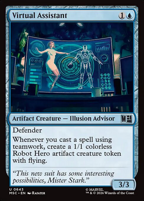 Virtual Assistant Magic: The Gathering card